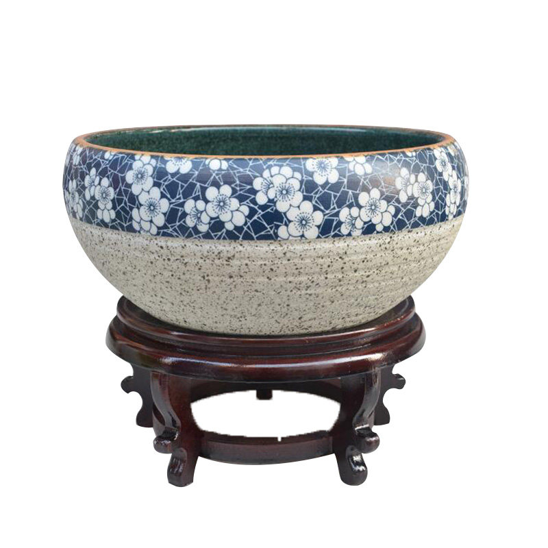 鱼缸水族箱景德镇陶瓷鱼缸特大号创意花盆艺术生态金鱼缸乌龟缸