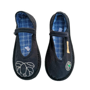 胖脚单鞋女加宽纯手工千层底女士系带圆头棉麻一字扣浅口手工布鞋