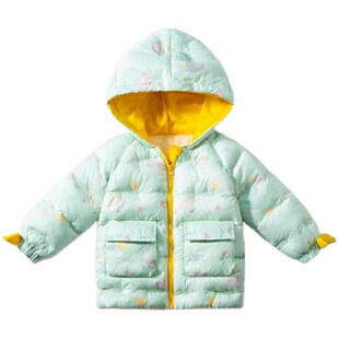 女宝宝夹棉加厚棉衣外套女童冬装棉袄儿童秋冬中小童洋气婴儿棉服