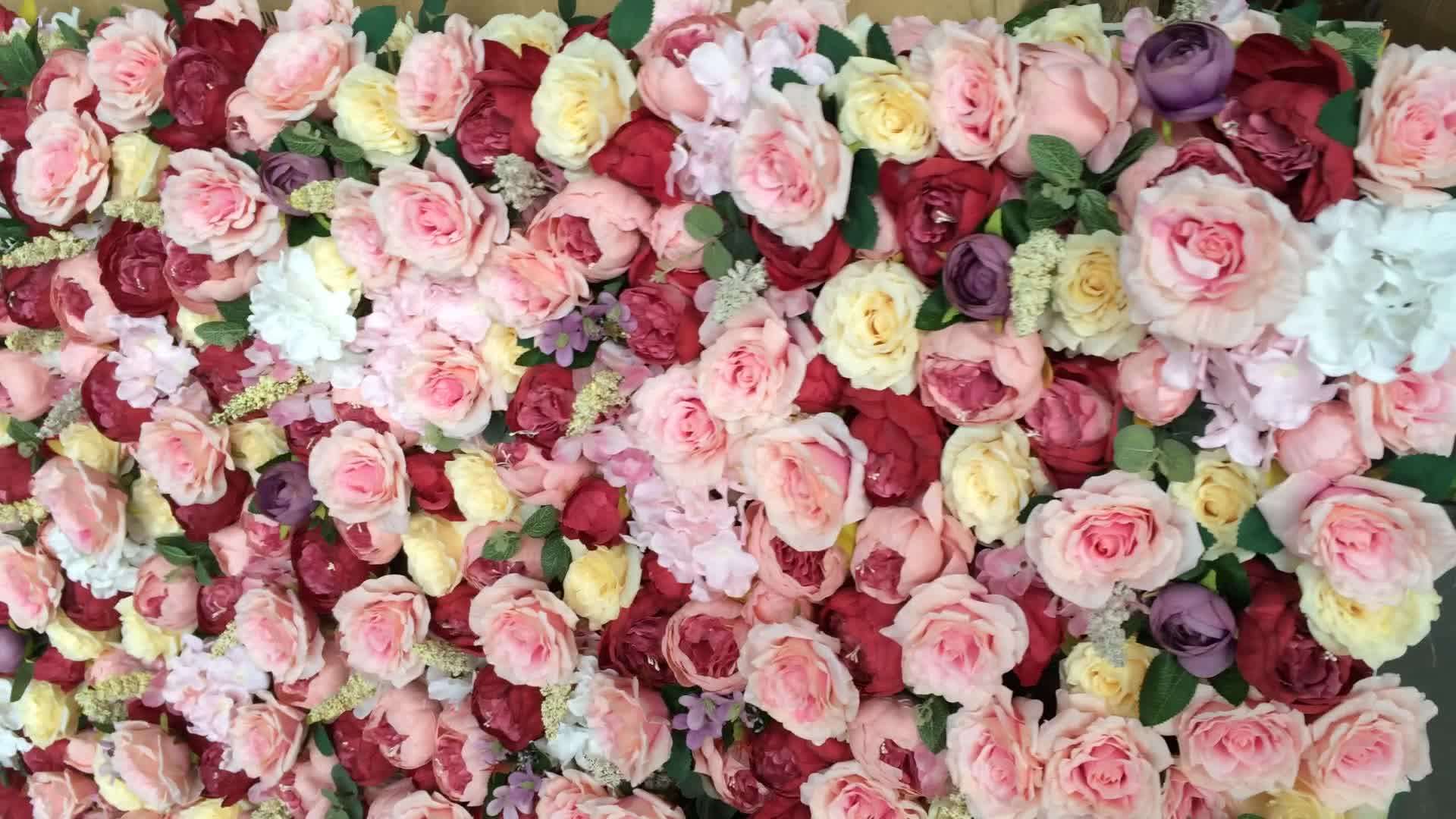 Silk Flower Wall Background Wedding Artificial Flower Wall Wedding Backdrop Buy Flower Wall