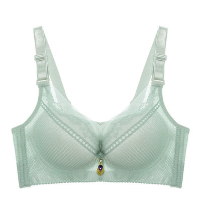 薄杯上托收副乳调整型无钢圈文胸