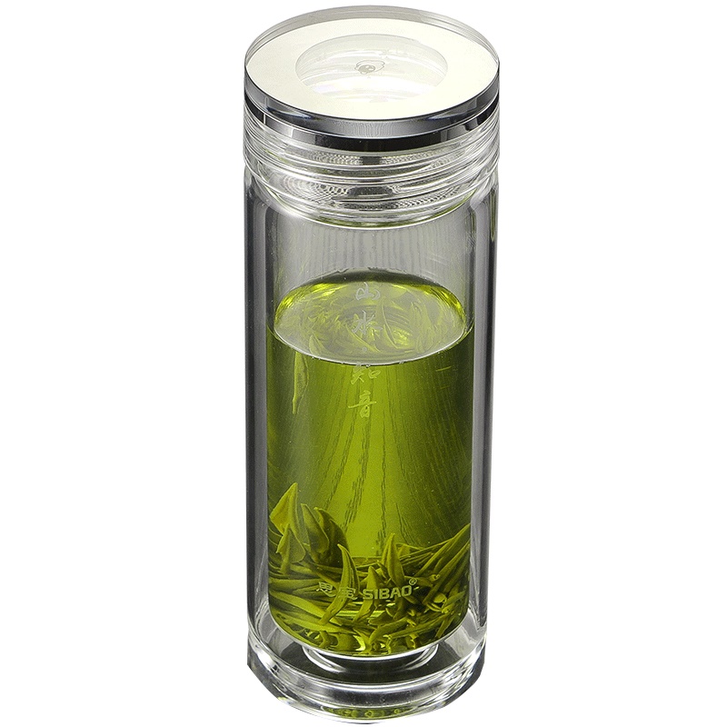 思宝高山流水晶莹剔透玻璃杯盖