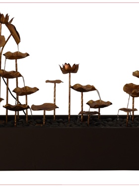 美式风流水摆件喷泉大型搬家礼物