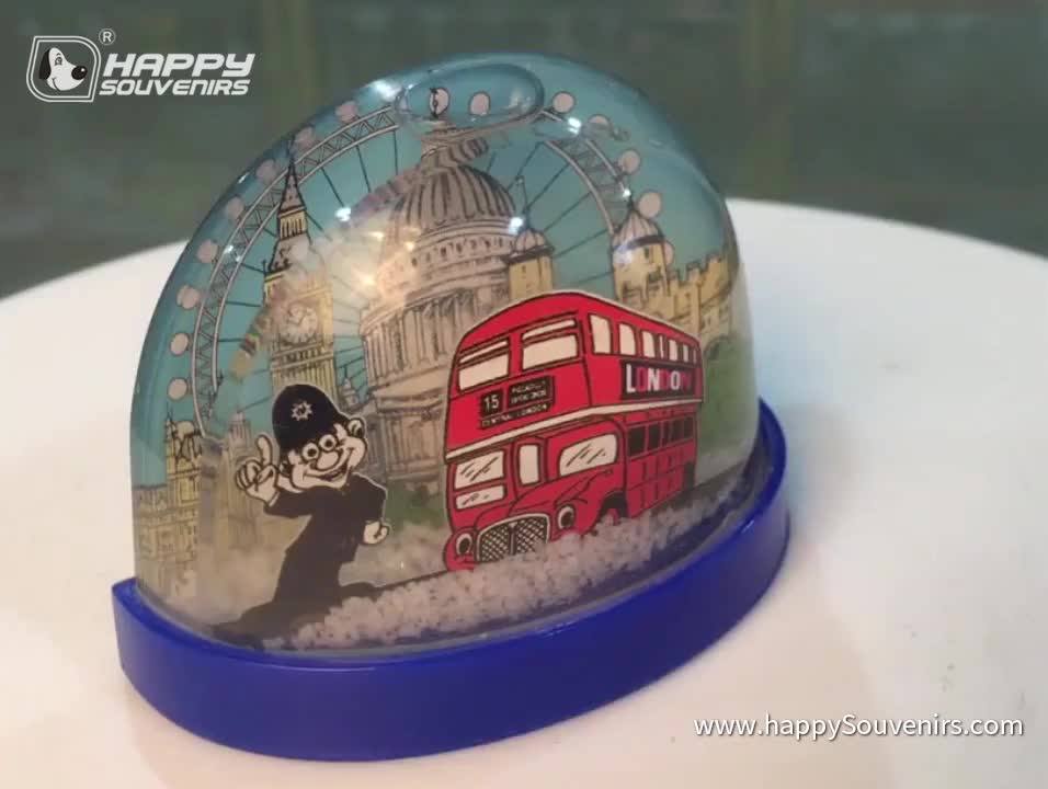 Acrylic Decal Photo Snow Globe With Soft Durable Plastic