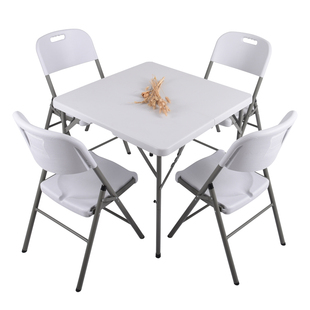 折叠桌方桌简易麻将桌户外打牌桌4人餐桌正方形对折手提四方桌子