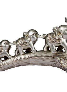 北欧风现代办公桌小象酒柜装饰品