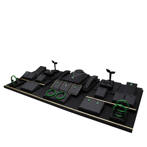 新款珠宝展示道具泰丝布料玉器翡翠耳环吊坠戒指项链饰品首饰套装