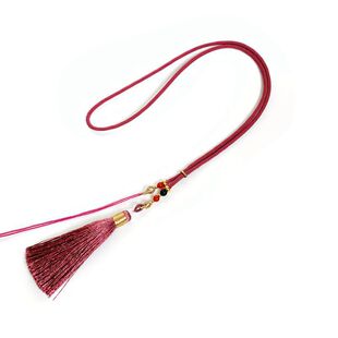 原创手工毛衣链挂绳女项链吊坠绳流苏穗子水晶翡翠蜜蜡米兰线3mm