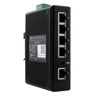以太网交换机5口百兆工业级网络自适应有人|物联网USR-SDR050-L