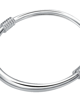 满月儿童男女款可调节纯银手镯