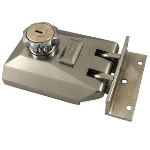 外装门锁老式防盗锁不锈钢大门老虎锁铁门木门推拉移动门自动碰锁