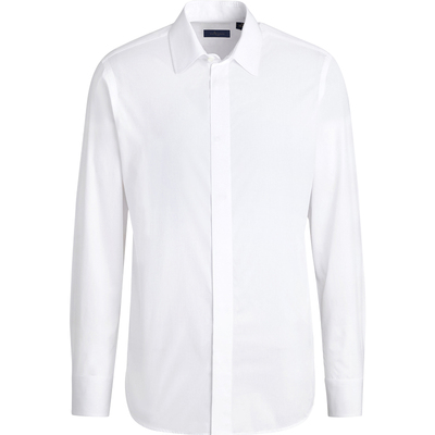 十米布丝光棉小方领伴郎法式衬衫