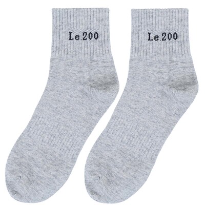 春秋季运动袜子男士中筒纯棉袜防