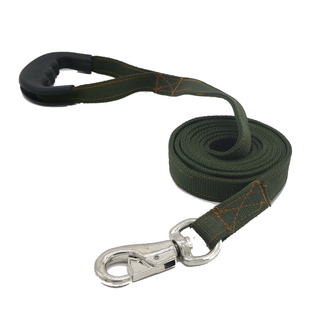 加厚尼龙带中大型犬用遛狗绳子牛头钩扣牵引带金毛德牧藏獒栓狗链