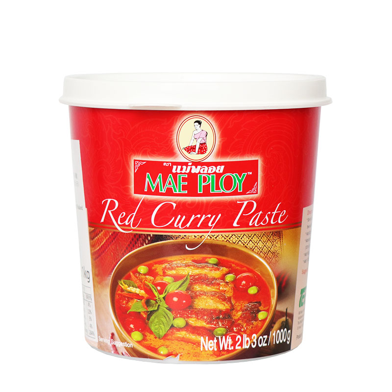 泰国红咖喱酱1KG/罐泰国进口MAE PLOY速食咖喱炒菜东南亚调味料