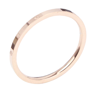 钛钢细戒指女ins潮人日韩版学生素圈玫瑰金不掉色单身尾戒女小指