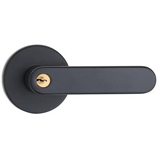 可替换球形锁家用通用型球形锁黑色室内卧室门锁老式圆形三杆式锁