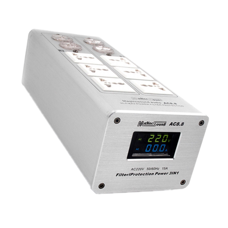 Weiduka AC8.8音响专用电源净化滤波器插座排插 多功能防雷插包邮