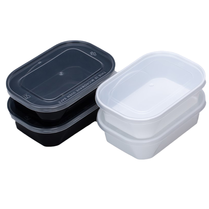 美式长方形350/480ml一次性餐盒小份菜小碗菜外卖打包盒快餐饭盒