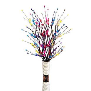 叶脉干花仿真花假花套装蝴蝶飞花饰客厅落地干枝腊梅插花玄关摆件