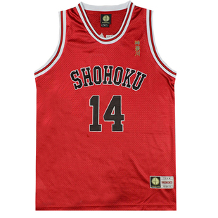 SD原盒刺绣灌篮高手队服湘北14号三井寿篮球服篮球衣背心训练白色