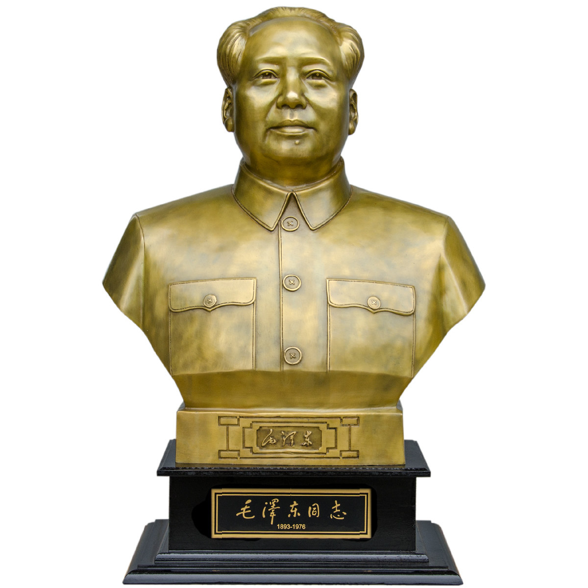 工艺伟人纯铜雕塑毛主席家居装饰