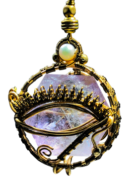 荷鲁斯之眼天然水晶项链