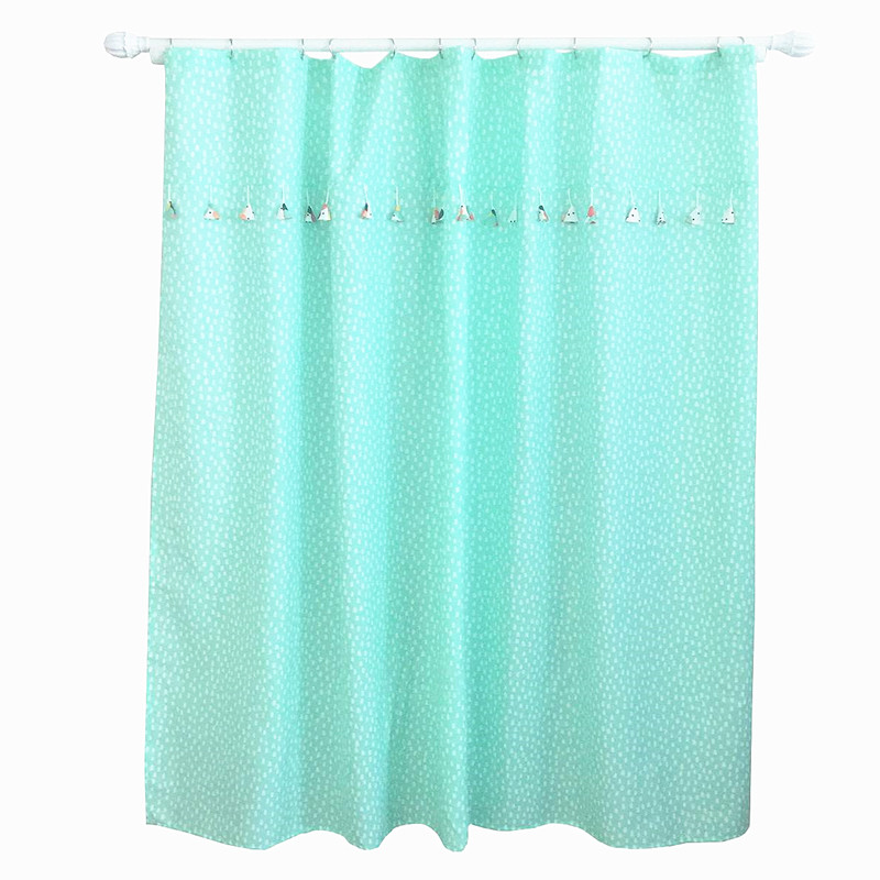 新品坠子雨滴速干浴帘布 淋浴帘浴室帘防水 加厚防霉定做门帘窗帘