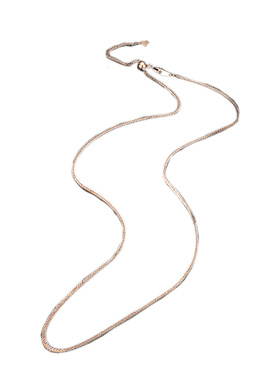 万能链925纯银项链18k镀18k针式