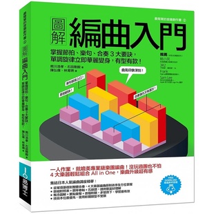 现货 图解编曲入门掌握节拍、乐句、合奏3大要诀 单调旋律立即华丽变身 有型有款! 易博士出版社 原版进口书 艺术设计