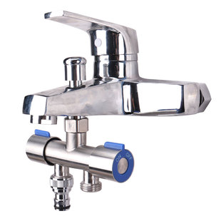 洗衣机水龙头一分二接头分流器转换头三通分水阀分水器接花洒接口