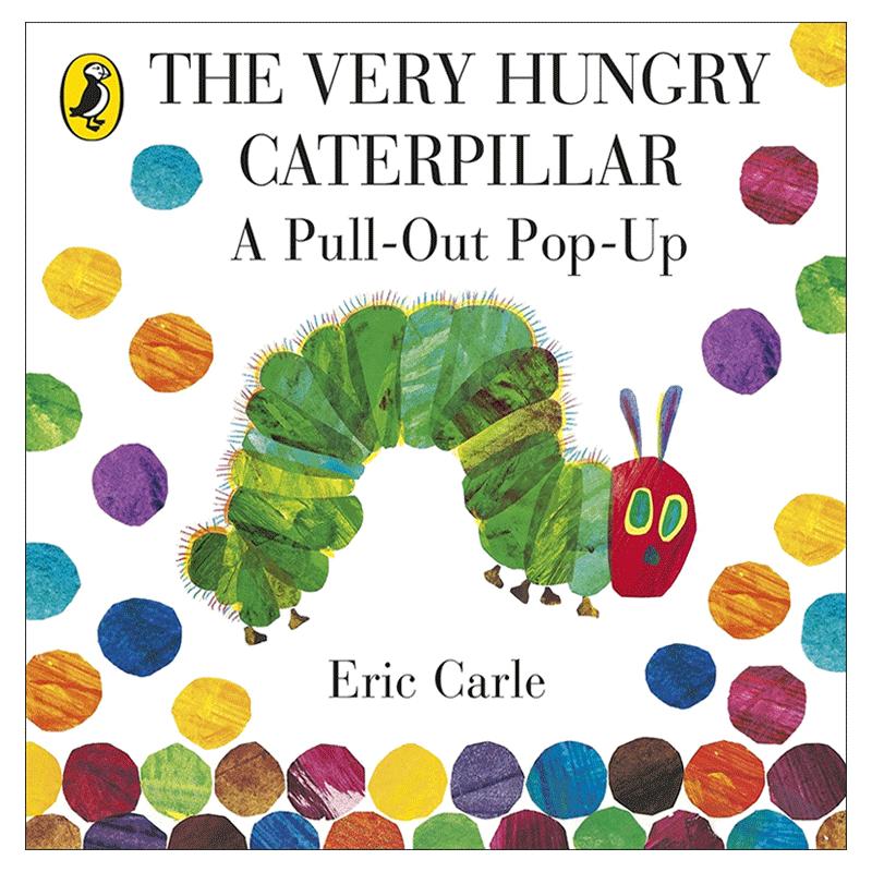 预售The Very Hungry Caterpillar好饥饿的毛毛虫立体书翻翻英文原版廖彩杏书单儿童英语启蒙读物启蒙绘本EricCarle卡尔爷爷