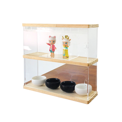 泡泡玛特展示柜molly盲盒