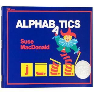 美国凯迪克银奖神奇的字母英文绘本图画书Alphabatics美国进口 Suse Macdonald 儿童趣味故事英语辅导练习课外正版进口图书