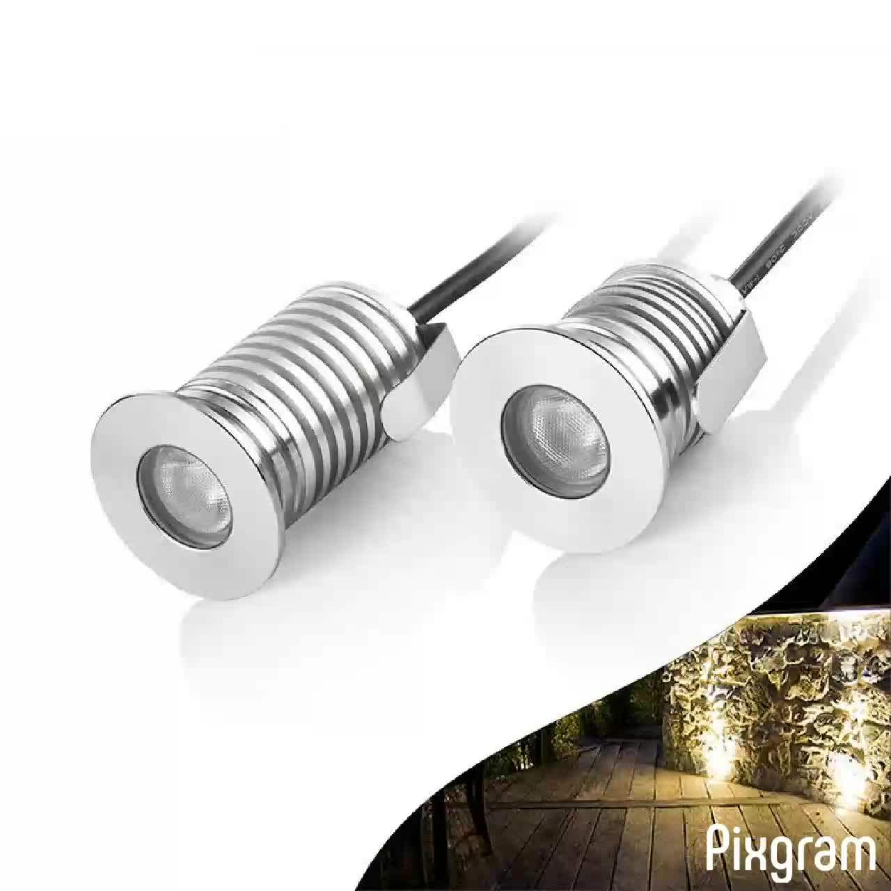 1w 3w Led Recessed Wall Light Outdoor Waterproof Garden Underground Led