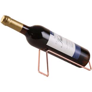 简易铁艺红酒架家居客厅葡萄酒架子多功能手机支架书桌简约酒瓶托