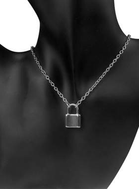 可打开心形桃心 ins土酷爱心项链女简约冷淡风复古锁骨链 choker