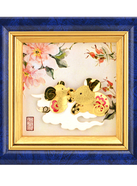 朋友同学送女生创意礼品金箔画