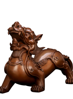 紫铜客厅办公室风水开业貔貅摆件