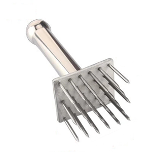 肉锤牛排锤松肉锤断筋器家用不锈钢松肉针嫩肉锤针扣肉针插肉针