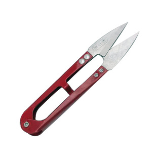 台湾进口 利刀王小剪刀U型弹簧剪服装专用线头剪尖头小号高碳纱剪