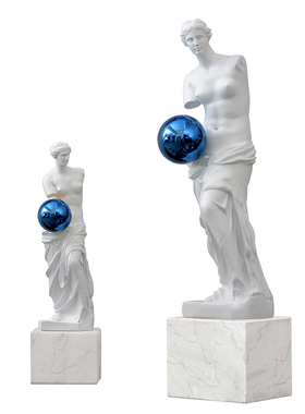 家居客厅艺术风装饰画样板间摆件