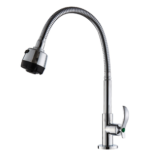 厨房水龙头单冷洗菜盆全铜万向可旋转阳台洗衣池入墙式水笼头家用