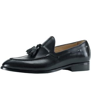 Loafer乐福鞋男鞋英伦真皮鞋流苏休闲韩版men懒人套脚一脚蹬Shoes