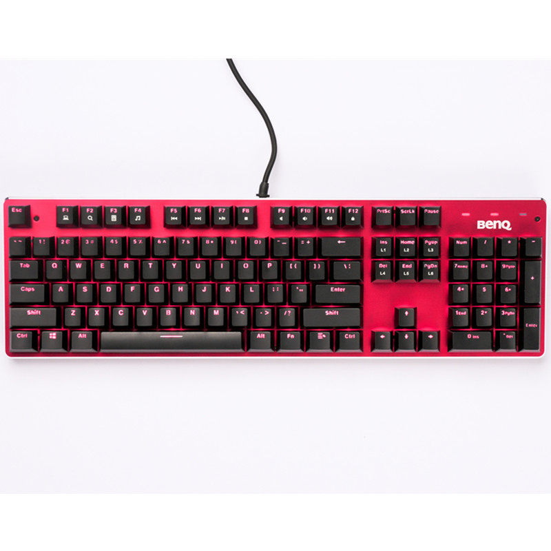 明基BenQ凯华青轴KP800背光有线机械键盘全键无冲吃鸡游戏网吧咖