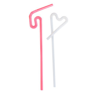彩色艺术吸管一次性创意造型吸管鸡尾酒独立包装弯曲饮料果汁吸管
