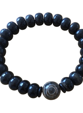 保真天然饱满鱼子纹吊坠黑驴蹄子