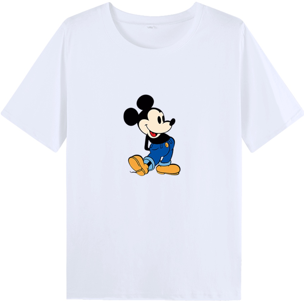 米奇短袖t恤女纯棉2025夏季新款宽松上衣服女韩版显瘦米老鼠体恤