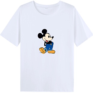 米奇短袖t恤女纯棉2025夏季新款宽松上衣服女韩版显瘦米老鼠体恤