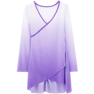 儿童舞蹈服女童古典舞服身韵纱衣考级秋冬民族练功服中国舞演出服